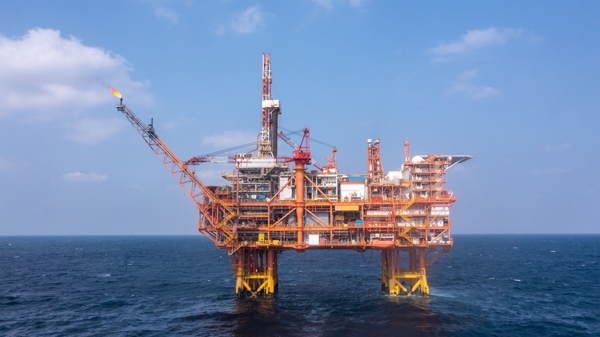 我國首個海上CCUS項(xiàng)目設(shè)施恩平15-1平臺。受訪者供圖