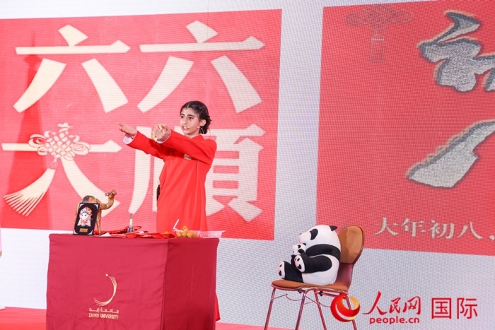 快板表演。人民網(wǎng)記者任皓宇攝